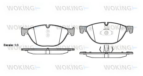 Тормозные колодки комплект BMW 6, BMW 5, BMW 7, WOKING (P1514300)