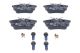 Комплект тормозных колодок VOLVO V40, MITSUBISHI COLT, MITSUBISHI SPACE, ATE (13046028312)