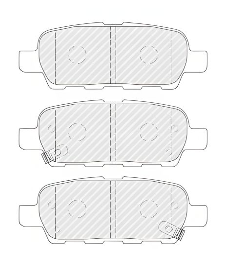 Комплект гальмівних колодок Renault Koleos, Infiniti Q70, Nissan Leaf, FERODO (FDB4756)