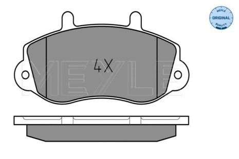 Комплект тормозных колодок OPEL MOVANO, RENAULT MASTER, MEYLE (0252330218)