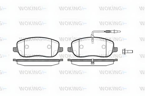 Гальмівних колодок комплект LANCIA PHEDRA, PEUGEOT 807, FIAT ULYSSE, WOKING (P979312) Гальмівних колодок комплект LANCIA PHEDRA, PEUGEOT 807, FIAT ULYSSE, WOKING (P979312)