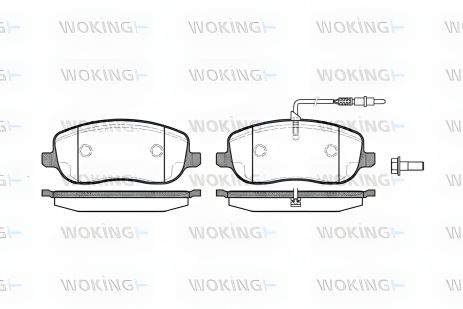 Гальмівних колодок комплект LANCIA PHEDRA, PEUGEOT 807, FIAT ULYSSE, WOKING (P979312) Гальмівних колодок комплект LANCIA PHEDRA, PEUGEOT 807, FIAT ULYSSE, WOKING (P979312)