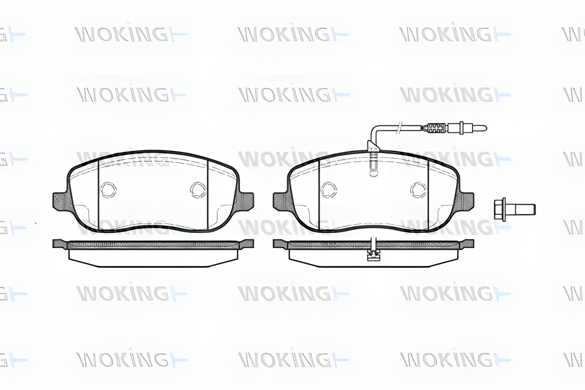 Гальмівних колодок комплект LANCIA PHEDRA, PEUGEOT 807, FIAT ULYSSE, WOKING (P979312) Гальмівних колодок комплект LANCIA PHEDRA, PEUGEOT 807, FIAT ULYSSE, WOKING (P979312)