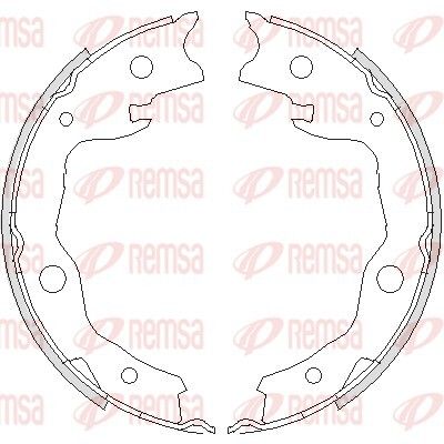 Комплект колодок стояночного тормоза RENAULT KOLEOS, NISSAN LEAF, TOYOTA RAV4, REMSA (475200)