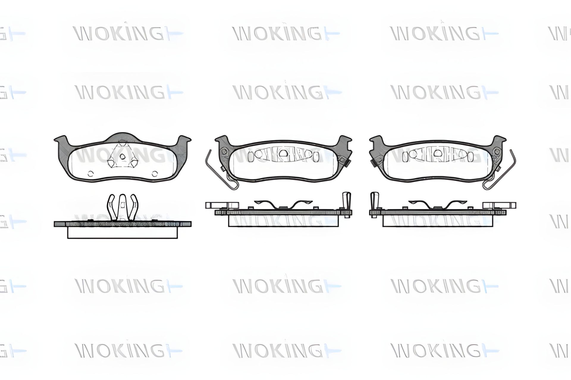 Тормозной комплект для INFINITI QX56 и JEEP COMMANDER, WOKING (P1006302) Тормозной комплект для INFINITI QX56 и JEEP COMMANDER, WOKING (P1006302)
