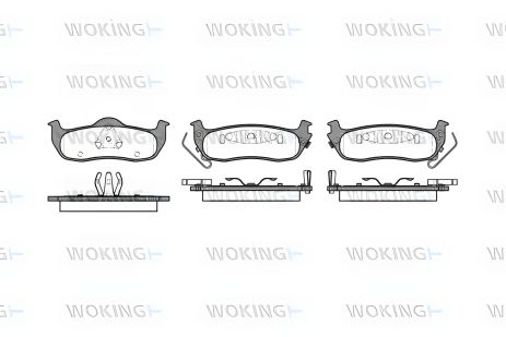 Тормозной комплект для INFINITI QX56 и JEEP COMMANDER, WOKING (P1006302) Тормозной комплект для INFINITI QX56 и JEEP COMMANDER, WOKING (P1006302)
