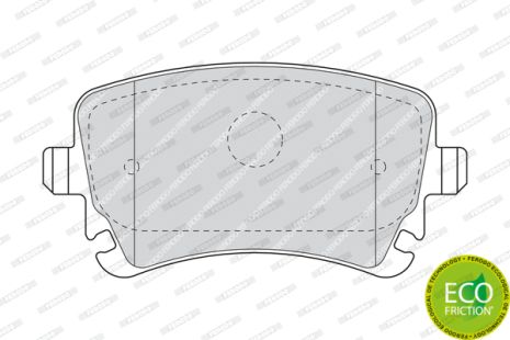 Комплект тормозных колодок BENTLEY CONTINENTAL, AUDI A4, AUDI A6, FERODO (FDB1655)