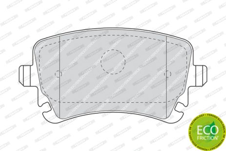 Комплект гальмівних колодок BENTLEY CONTINENTAL, AUDI A4, AUDI A6, FERODO (FDB1655)