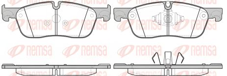 Комплект тормозных колодок JAGUAR (CHERY), JAGUAR XF, JAGUAR F-PACE, REMSA (163310) Комплект тормозных колодок JAGUAR (CHERY), JAGUAR XF, JAGUAR F-PACE, REMSA (163310)
