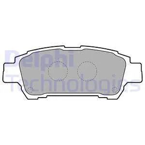 Комплект тормозных колодок TOYOTA PREVIA, TOYOTA ISIS, TOYOTA NOAH/VOXY, DELPHI (LP1710)