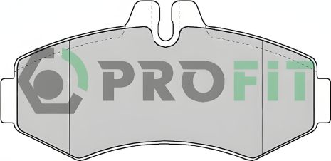 Комплект передних тормозных колодок MB SPRINTER, MB V-CLASS, MB VITO, PROFIT (50001304)