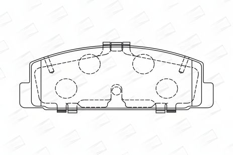 Комплект гальмівних колодок для MAZDA 6, MAZDA PREMACY, MAZDA 323, CHAMPION (572490CH) Комплект гальмівних колодок для MAZDA 6, MAZDA PREMACY, MAZDA 323, CHAMPION (572490CH)