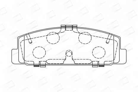 Тормозные колодки комплект, MAZDA 6, MAZDA PREMACY, MAZDA 323, CHAMPION (572490CH)