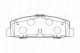 Комплект гальмівних колодок для MAZDA 6, MAZDA PREMACY, MAZDA 323, CHAMPION (572490CH)