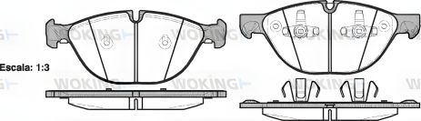 Комплект тормозных колодок BMW X5, BMW X6, WOKING (P1398300) Комплект тормозных колодок BMW X5, BMW X6, WOKING (P1398300)