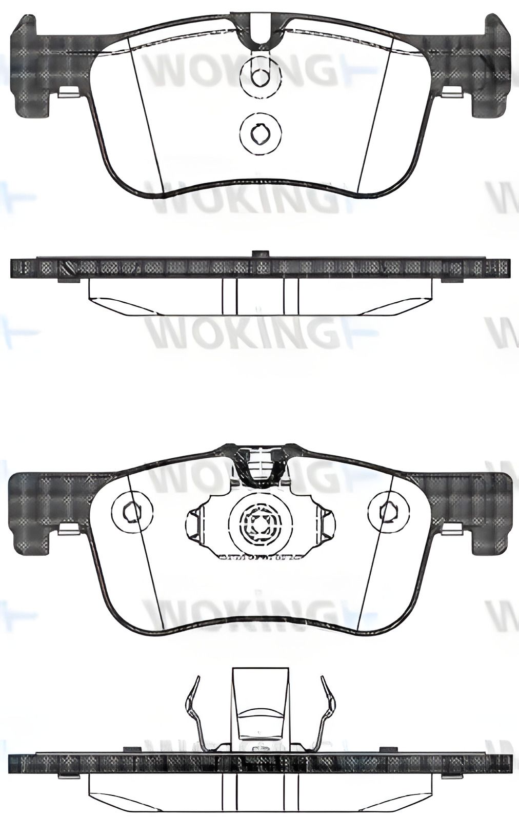 Гальмівних колодок комплект BMW 2, BMW 1, WOKING (P1578310) Гальмівних колодок комплект BMW 2, BMW 1, WOKING (P1578310)