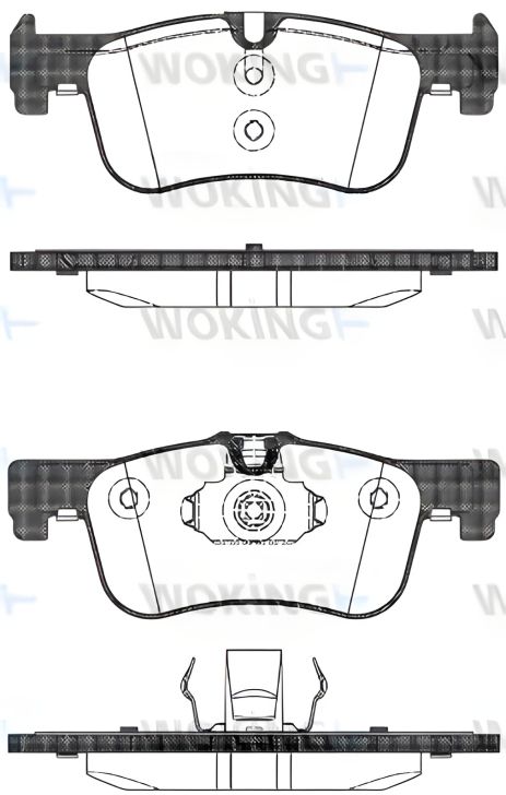 Гальмівних колодок комплект BMW 2, BMW 1, WOKING (P1578310) Гальмівних колодок комплект BMW 2, BMW 1, WOKING (P1578310)