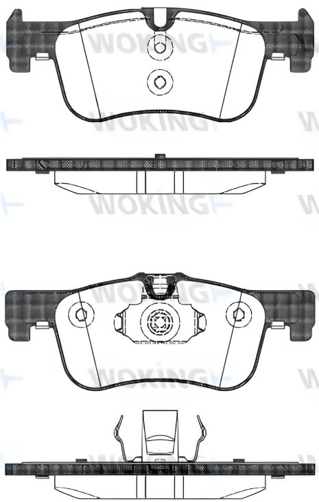 Гальмівних колодок комплект BMW 2, BMW 1, WOKING (P1578310) Гальмівних колодок комплект BMW 2, BMW 1, WOKING (P1578310)