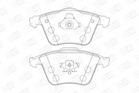 Комплект тормозных колодок CADILLAC BLS, FORD FOCUS, CHEVROLET VECTRA, CHAMPION (573199CH)