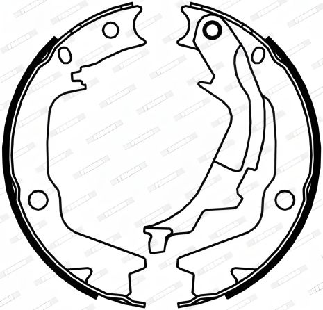 Колодок комплект гальма стоянки SOUL KIA, i20 HYUNDAI, GETZ HYUNDAI, FERODO (FSB4045)