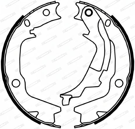 Колодок комплект гальма стоянки SOUL KIA, i20 HYUNDAI, GETZ HYUNDAI, FERODO (FSB4045)