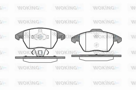 Комплект гальмівних колодок SKODA CITIGO, SEAT Mii, VW LOAD, WOKING (P1130310) Комплект гальмівних колодок SKODA CITIGO, SEAT Mii, VW LOAD, WOKING (P1130310)