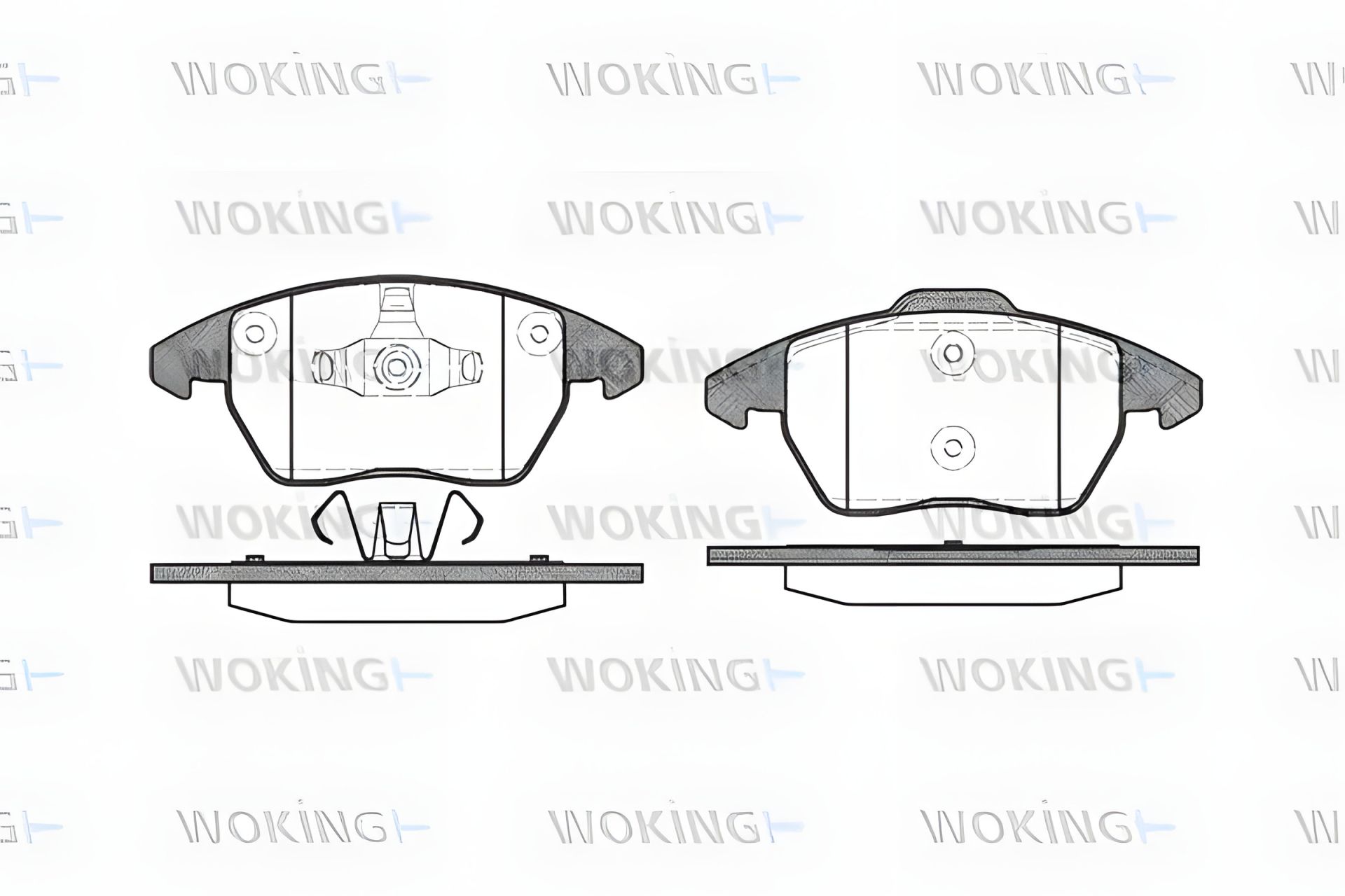 Гальмівних колодок Комплект SKODA CITIGO, SEAT Mii, VW LOAD (WOKING P1130310) Гальмівних колодок Комплект SKODA CITIGO, SEAT Mii, VW LOAD (WOKING P1130310)