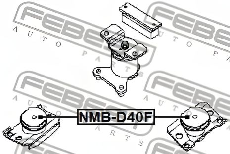 Подушка двигуна NISSAN PATHFINDER, NISSAN XTERRA, NISSAN NP300, FEBEST (NMBD40F) Подушка двигуна NISSAN PATHFINDER, NISSAN XTERRA, NISSAN NP300, FEBEST (NMBD40F)