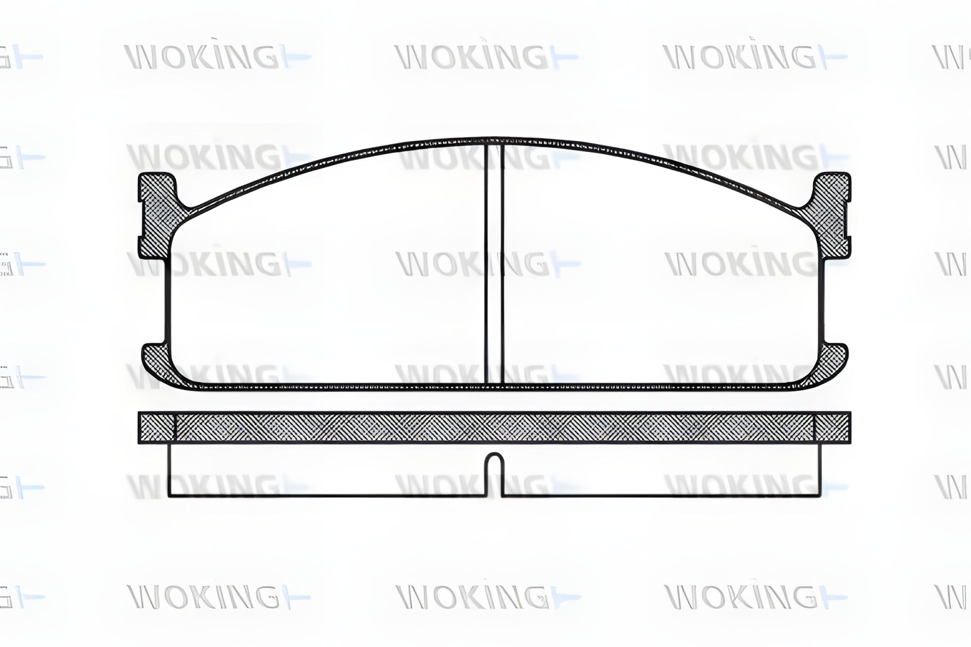Комплект тормозных колодок ISUZU MIDI, BEDFORD MIDI, WOKING (P304300) Комплект тормозных колодок ISUZU MIDI, BEDFORD MIDI, WOKING (P304300)