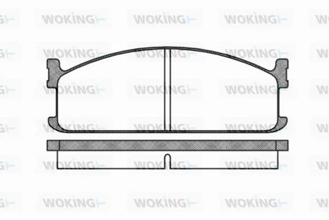 Комплект гальмівних колодок ISUZU MIDI, BEDFORD MIDI, WOKING (P304300)
