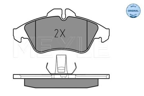 Тормозные колодки для VW LT, MB SPRINTER и MB VITO, комплект от MEYLE (0252157620)