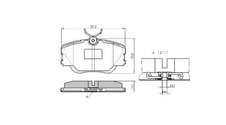 Комплект тормозных колодок MB E-CLASS, MB 190, MB KOMBI, FREMAX (FBP0495)