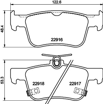 Комплект тормозных колодок HONDA ACCORD, NISSHINBO (NP8061)
