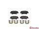Комплект тормозных колодок GEELY BOYUE, EMGRAND EC7, SSANGYONG KORANDO, BREMBO (P30047)