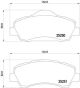 Комплект тормозных колодок CITROËN C4, PEUGEOT 308, PEUGEOT 301, BREMBO (P61113)