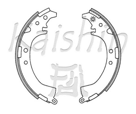 Комплект гальмівних колодок DAIHATSU TERIOS, TOYOTA RAV4, TOYOTA CORONA, KASHIYAMA (K2333)