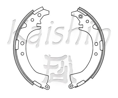 Комплект гальмівних колодок для DAIHATSU TERIOS, TOYOTA RAV4, CORONA — KASHIYAMA K2333