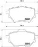 Комплект тормозных колодок FIAT DOBLO, FENGXING T5, OPEL ASTRA, BREMBO (P61122)