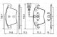 Комплект тормозных колодок VW TRANSPORTER, VW MULTIVAN, BOSCH (0986494203)