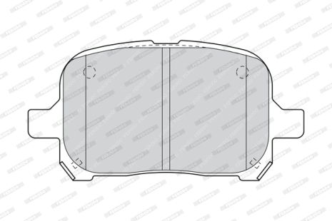 Комплект тормозных колодок LEXUS ES, TOYOTA NADIA, TOYOTA MARK, FERODO (FDB1437)