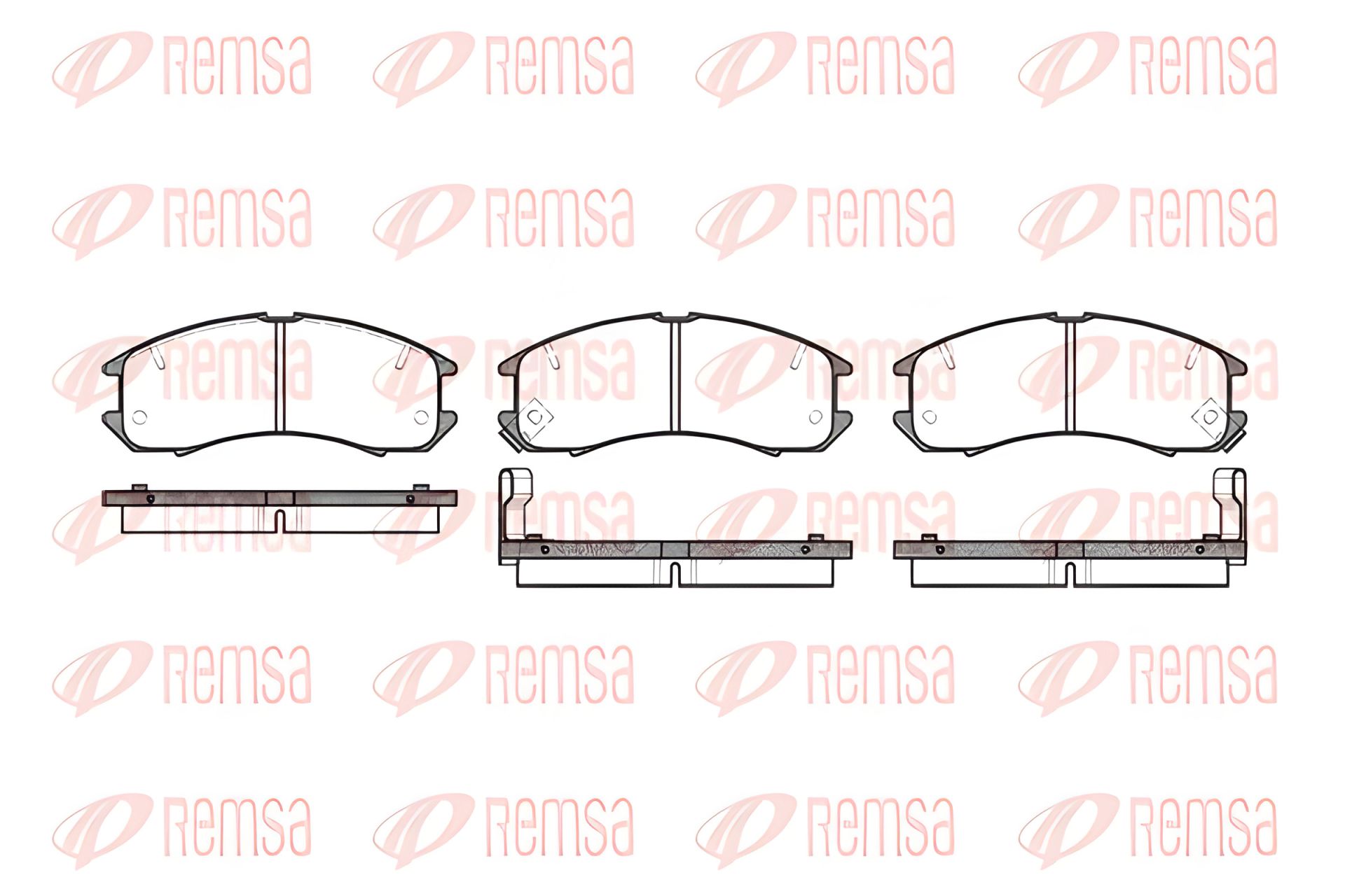 Комплект колодок тормозных, дисковый тормоз для HAIMA (FAW), FORD USA, REMSA (027302) Комплект колодок тормозных, дисковый тормоз для HAIMA (FAW), FORD USA, REMSA (027302)