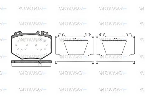 Гальмівні колодки комплекти MB S-CLASS, WOKING (P1165300) Гальмівні колодки комплекти MB S-CLASS, WOKING (P1165300)