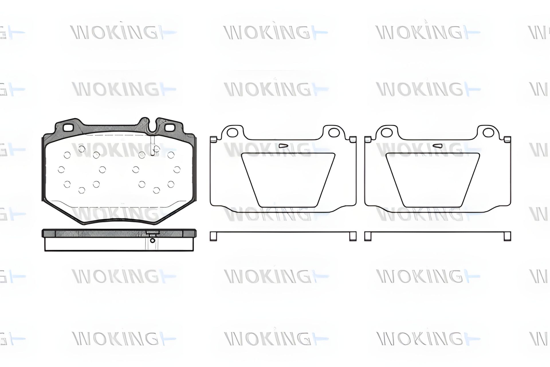 Гальмівні колодки комплекти MB S-CLASS, WOKING (P1165300) Гальмівні колодки комплекти MB S-CLASS, WOKING (P1165300)