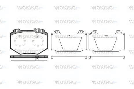 Тормозные колодки комплект для MB S-CLASS, WOKING (P1165300) Тормозные колодки комплект для MB S-CLASS, WOKING (P1165300)
