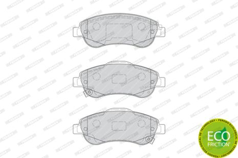 Комплект тормозных колодок, дисковый тормоз HONDA CR-V, FERODO (FDB4228)