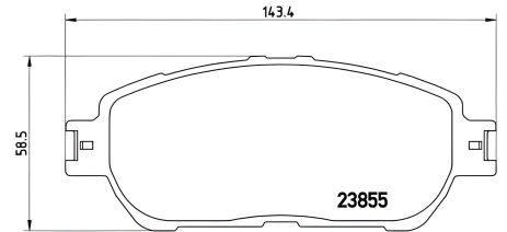 Гальмівних колодок комплект LEXUS ES, TOYOTA ALPHARD, TOYOTA AVALON, BREMBO (P83105) Гальмівних колодок комплект LEXUS ES, TOYOTA ALPHARD, TOYOTA AVALON, BREMBO (P83105)