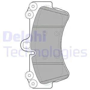 Комплект гальмівних колодок AUDI Q7, VW TOUAREG, PORSCHE CAYENNE, DELPHI (LP1997)
