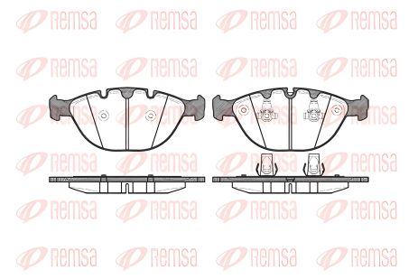 Комплект колодок тормозных BMW X5, REMSA (095800) Комплект колодок тормозных BMW X5, REMSA (095800)
