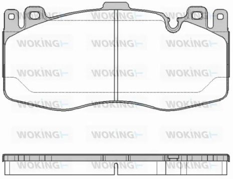 Комплект гальмівних колодок BMW 6, BMW 5, WOKING (P1642300)