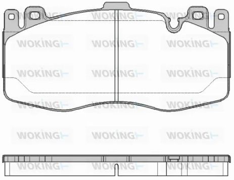 Комплект гальмівних колодок BMW 6, BMW 5, WOKING (P1642300)